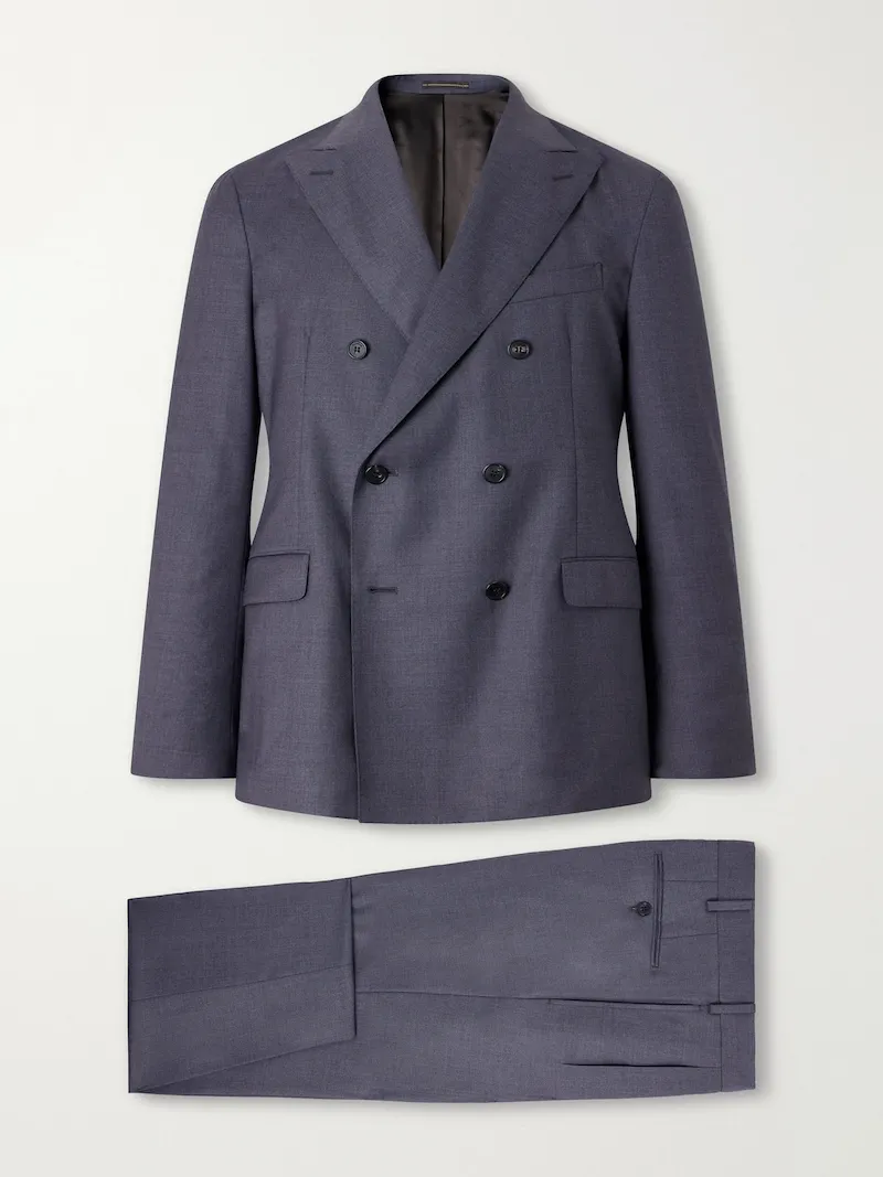 Slowear - Incotex Double-Breasted Virgin Wool Batavia Suit - Men - Gray