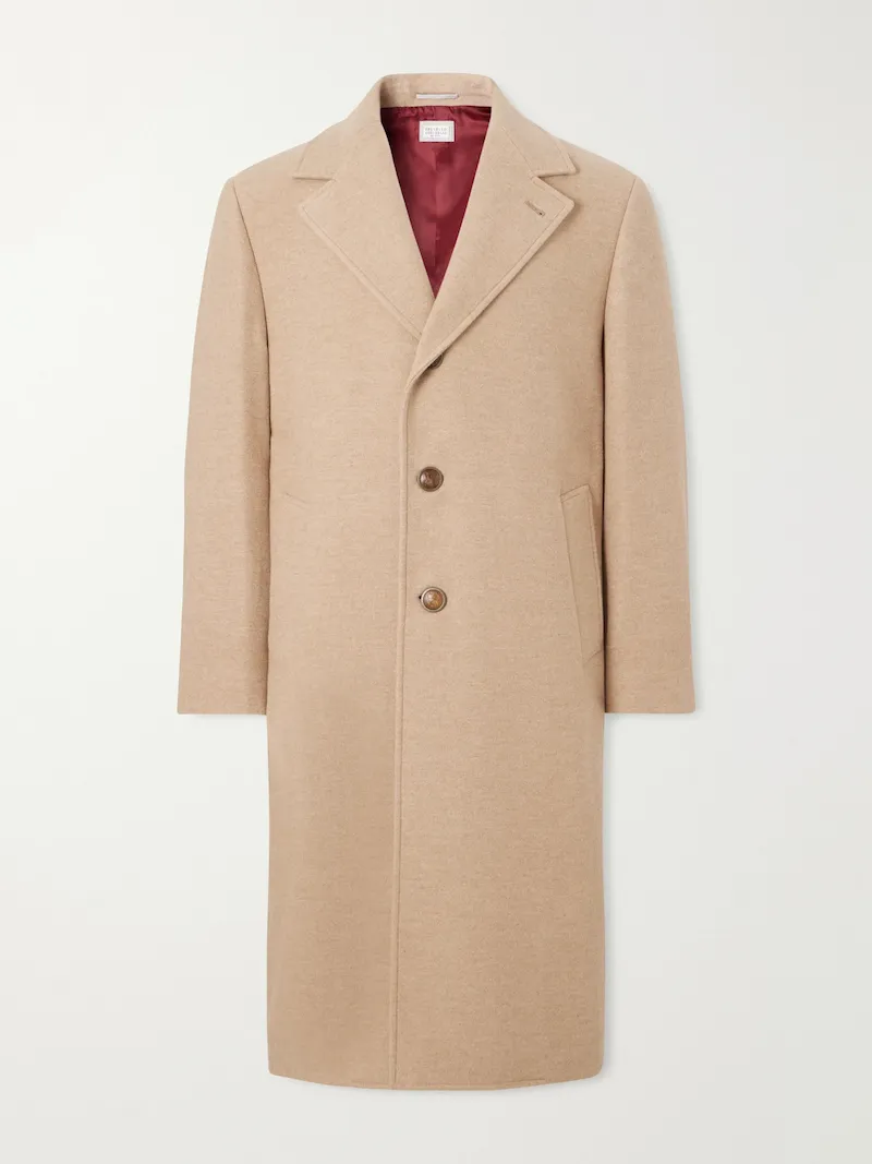 Brunello Cucinelli - Virgin Wool Coat - Men - Brown