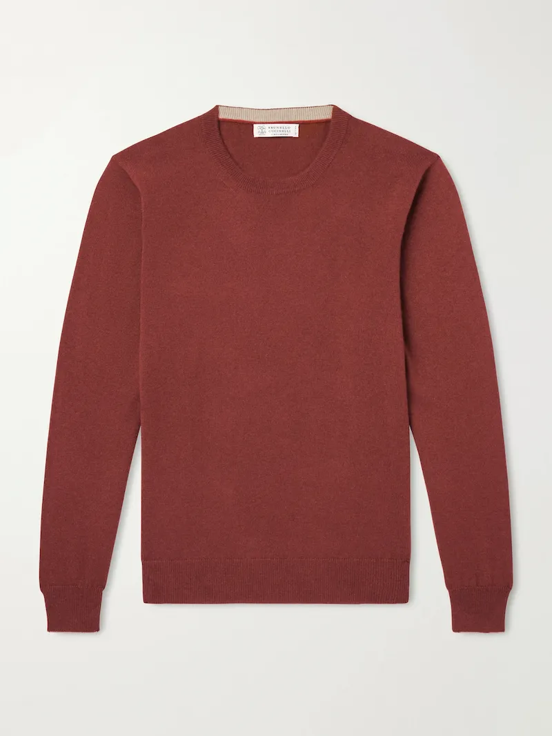 Brunello Cucinelli - Cashmere Sweater - Men - Red