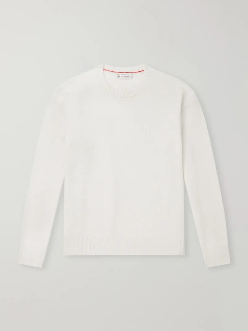 Brunello Cucinelli - Cashmere Sweater - Men - Neutrals