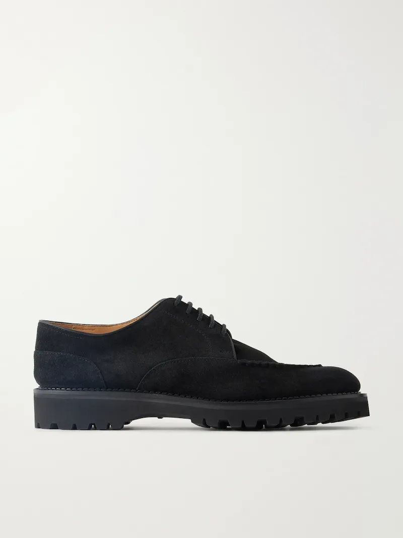 John Lobb - Land Suede Derby Shoes - Men - Black